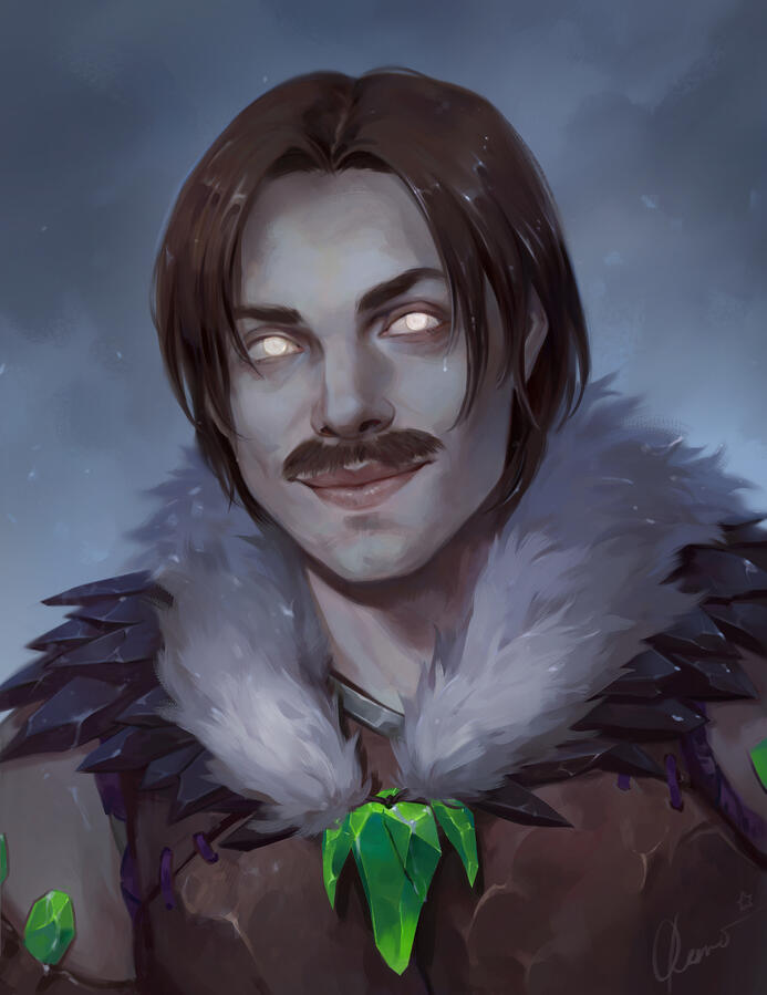 Portrait by the amazing https://bsky.app/profile/kueshka.bsky.social